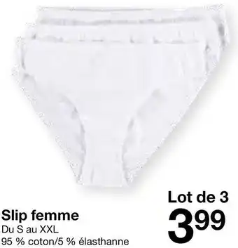 Zeeman Slip femme offre