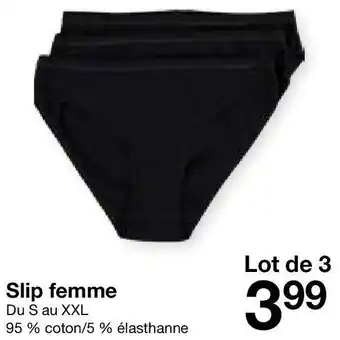 Zeeman Slip femme offre