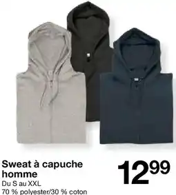 Zeeman Sweat à capuche homme offre