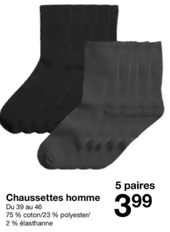 Zeeman Chaussettes homme offre