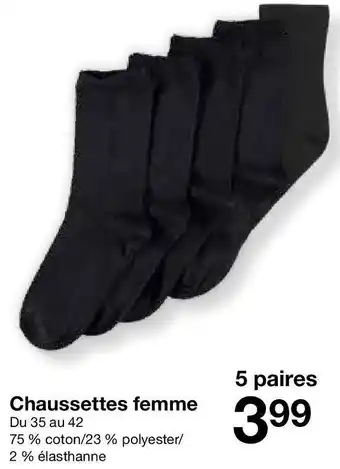 Zeeman Chaussettes femme offre