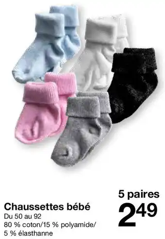 Zeeman Chaussettes bébé offre