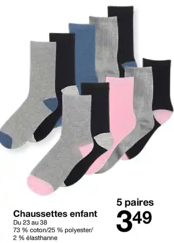 Zeeman Chaussettes enfant offre