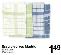 Zeeman Essuie-verres Madrid offre