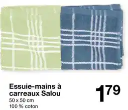 Zeeman Essuie-mains à carreaux Salou offre