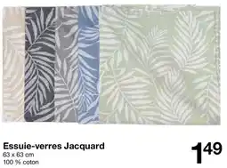 Zeeman Essuie-verres Jacquard offre