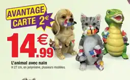 Bazarland L'animal avec nain offre