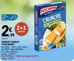 E.Leclerc Crunchy surgelé pescanova offre