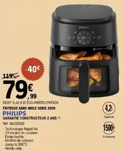 E.Leclerc Friteuse sans huile serie 2000 philips offre