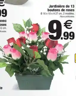 Bazarland Jardinière de 13 boutons de roses offre