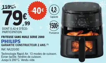 E.Leclerc Friteuse sans huile serie 2000 philips offre