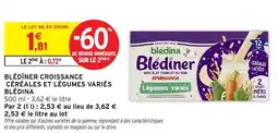 Intermarché Blédîner croissance céréales et légumes variés blédina offre