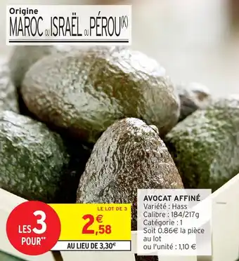 Intermarché Avocat affiné offre