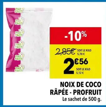 Supeco PROFRUIT Noix de coco râpée offre