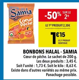 Supeco Samia Bonbons Halal offre