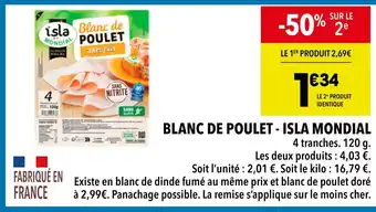 Supeco ISLA MONDIAL Blanc de poulet offre