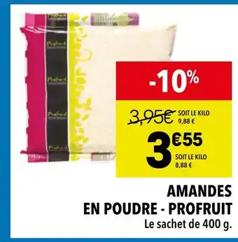 Supeco PROFRUIT Amandes en poudre offre