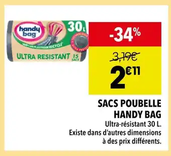 Supeco Handy Bag Sacs poubelle offre