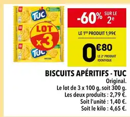 Supeco TUC Biscuits Apéritifs offre