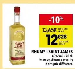 Supeco SAINT JAMES Rhum offre