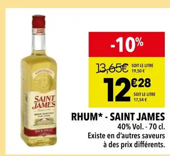 Supeco SAINT JAMES Rhum offre