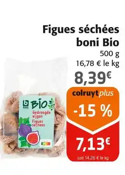 Colruyt boni Figues séchées Bio offre