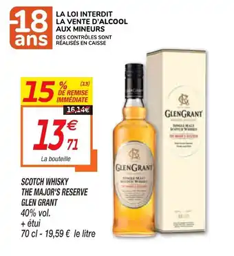 Netto Scotch Whisky The Major's Reserve Glen Grant offre