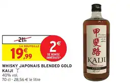 Intermarché Whisky japonais blended gold kaiji offre