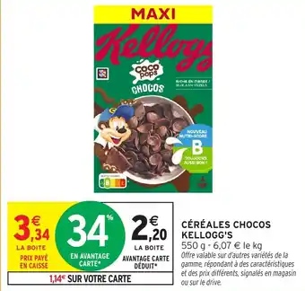 Intermarché Céréales chocos kellogg's offre