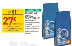 RAGT Jardin & Maison PURINA ONESpécial chat stérilisé offre