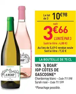 RAGT Jardin & Maison Vin 'a boar' igp côtes de gascogne offre