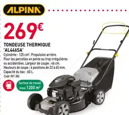 RAGT Jardin & Maison ALPINN Tondeuse thermique 'al446sa' offre