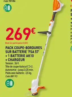 RAGT Jardin & Maison STIHL Pack taille-haie sur batterie 'hsa 60' +1 batterie ak10+ chargeur offre