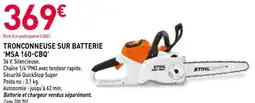 RAGT Jardin & Maison STIHL Tronconneuse sur batterie 'msa 160-cbq offre