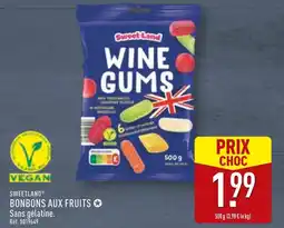 ALDI SweetLand Bonbons aux fruits offre