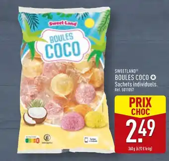 ALDI SWEETLAND Boules coco offre