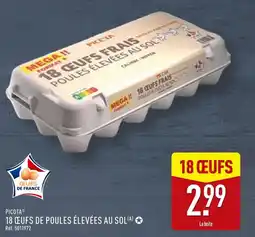 ALDI PICOTA 18 œufs de poules élevées au sol offre