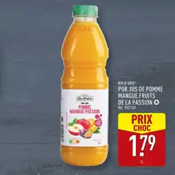 ALDI RIO D’ORO Pur jus de pomme mangue passion offre