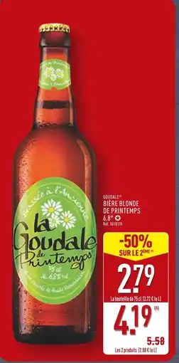 ALDI Goudale Bière blonde de printemps 6.8° offre