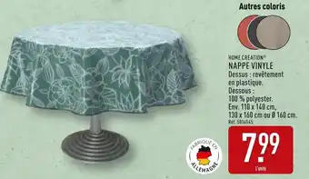 ALDI HOME CREATION Nappe vinyle offre