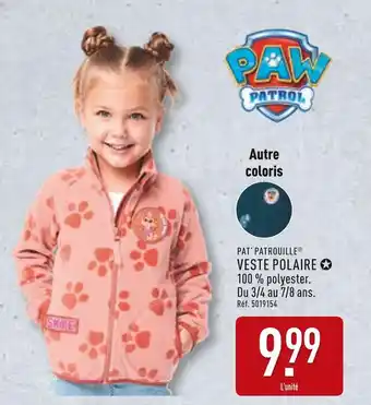 ALDI PAT' PATROUILLE Veste polaire offre