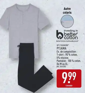 ALDI UP 2 FASHION Pyjama offre