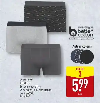 ALDI UP 2 FASHION Boxers offre