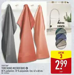 ALDI CROFTON Torchons microfibre offre