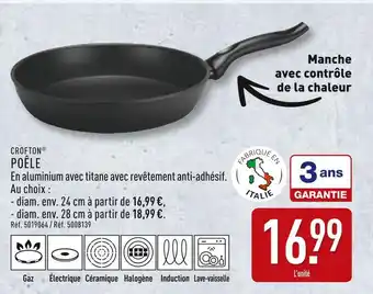 ALDI CROFTON Poêle offre