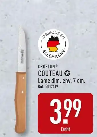 ALDI CROFTON COUTEAU offre