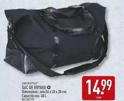 ALDI LIVE IN STYLE Sac de voyage offre