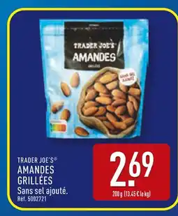 ALDI Trader Joe's Amandes grillées offre