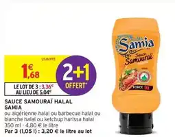 Intermarché Samia - sauce samouraï halal offre