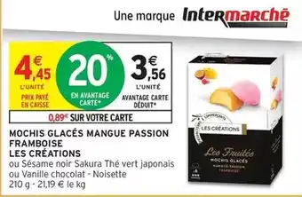 Intermarché Sakura - mochis glacés mangue passion framboise offre